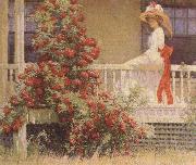 Philip Leslie Hale The Crimson Rambler oil painting